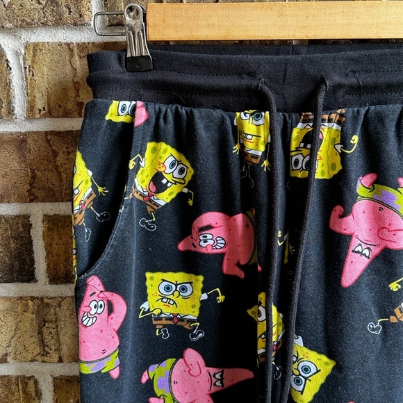 Nickelodeon Black and Pink Pajama Bottoms with Playful Design - Picture 2 of 7